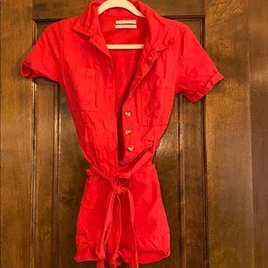 Orange/red romper